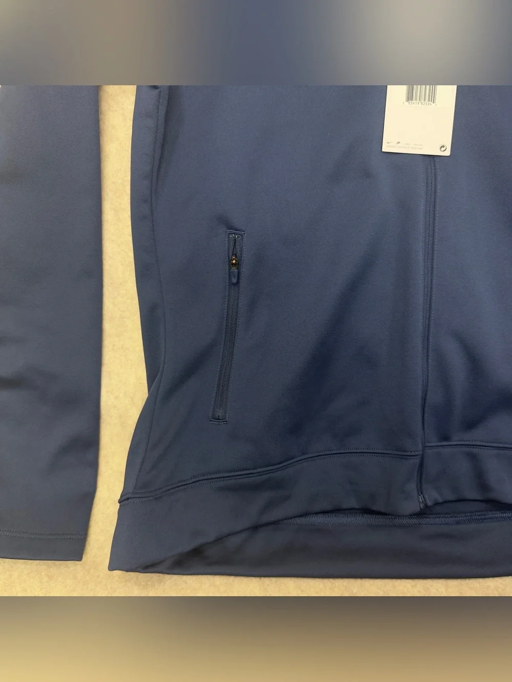 Nike NKAH6260 Ladies Therma-FIT Full-Zip Fleece - Midnight Navy with DMS embd